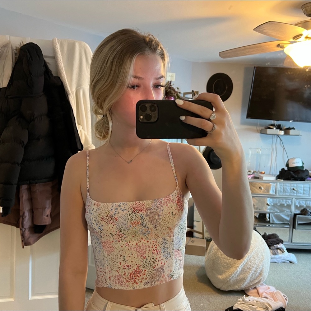 aritzia basel bustier top